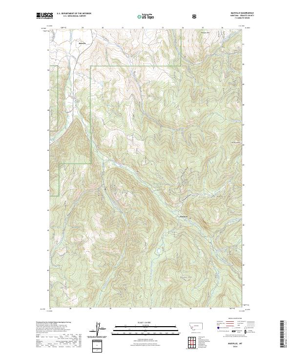 US Topo 7.5-minute map for Maxville MT