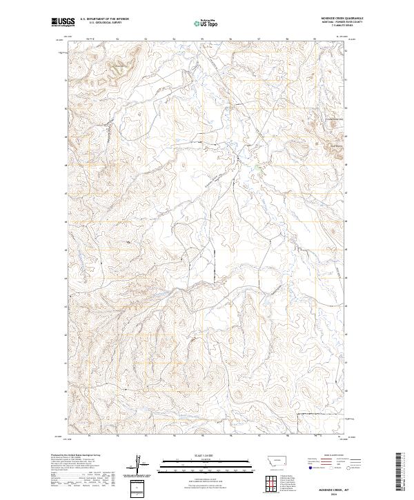US Topo 7.5-minute map for McKenzie Creek MT