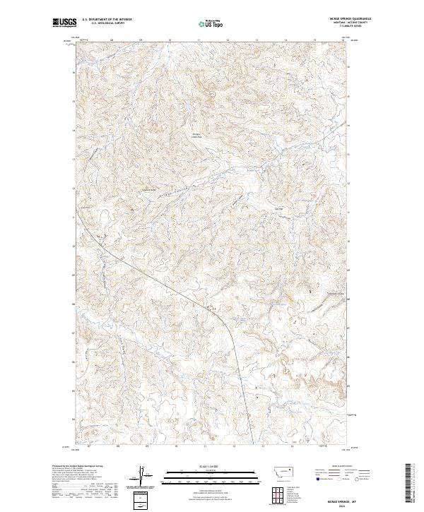 US Topo 7.5-minute map for McRae Springs MT