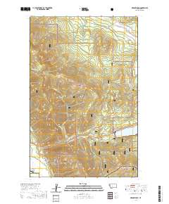 USGS US Topo 7.5-minute map for Meadow Peak MT 2020