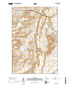 USGS US Topo 7.5-minute map for Merino MT 2020