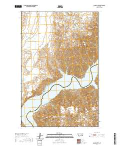 USGS US Topo 7.5-minute map for Mickey Butte MT 2020