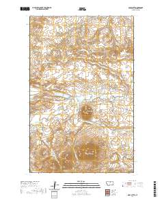 USGS US Topo 7.5-minute map for Miles Butte MT 2020