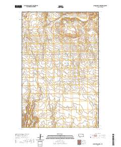 USGS US Topo 7.5-minute map for Milk River Coulee MT 2020