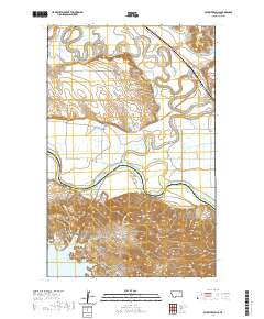 USGS US Topo 7.5-minute map for Milk River Hills MT 2020