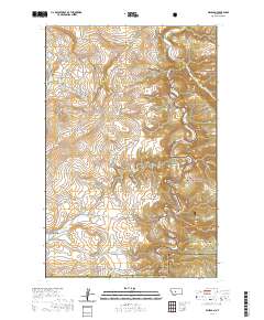 USGS US Topo 7.5-minute map for Millegan MT 2020