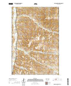 USGS US Topo 7.5-minute map for Minnehaha Creek North MT 2020