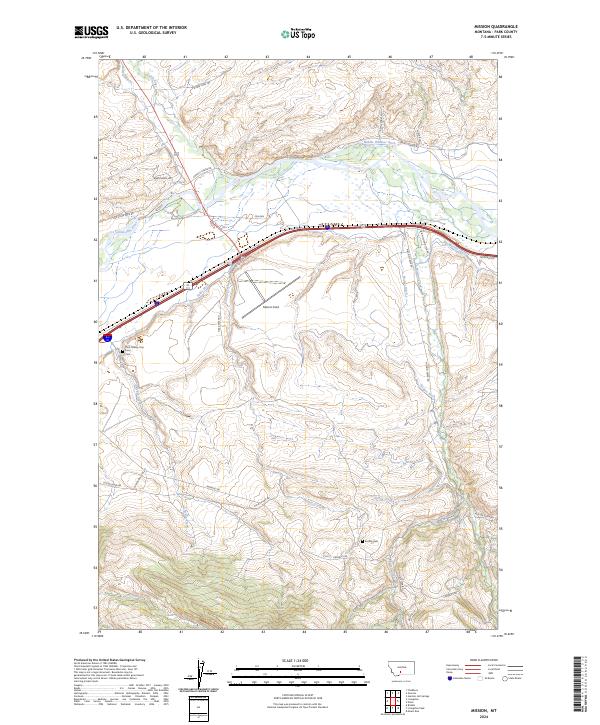 US Topo 7.5-minute map for Mission MT