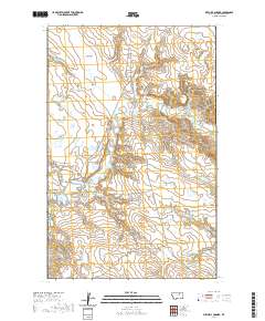 USGS US Topo 7.5-minute map for Mitchell Corner MT 2020