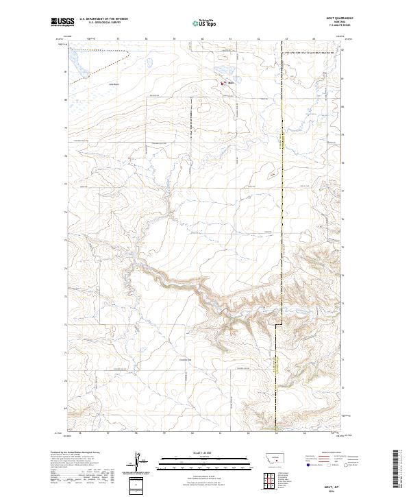 US Topo 7.5-minute map for Molt MT