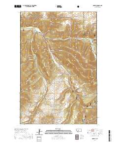 USGS US Topo 7.5-minute map for Monarch MT 2020