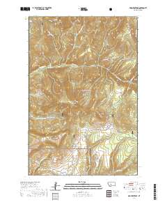 USGS US Topo 7.5-minute map for Monument Peak MT 2020