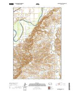USGS US Topo 7.5-minute map for Mortarstone Bluff MT 2020