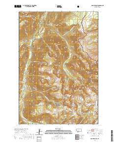 USGS US Topo 7.5-minute map for Mount Douglas MT 2020