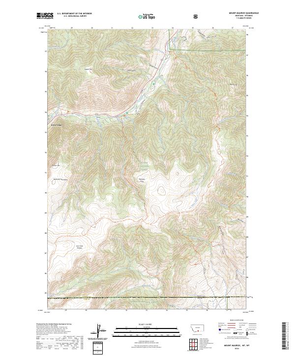 US Topo 7.5-minute map for Mount Maurice MTWY
