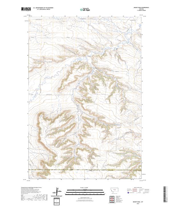 US Topo 7.5-minute map for Mount Sinai MT
