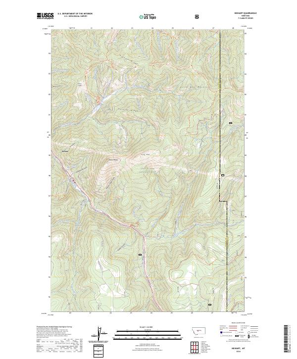 US Topo 7.5-minute map for Neihart MT