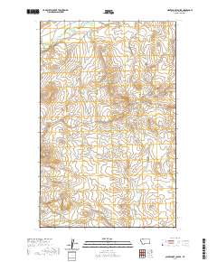 USGS US Topo 7.5-minute map for Nightshoot Coulee MT 2020