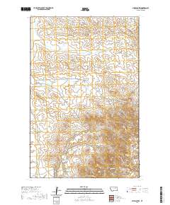USGS US Topo 7.5-minute map for Niles Coulee MT 2020