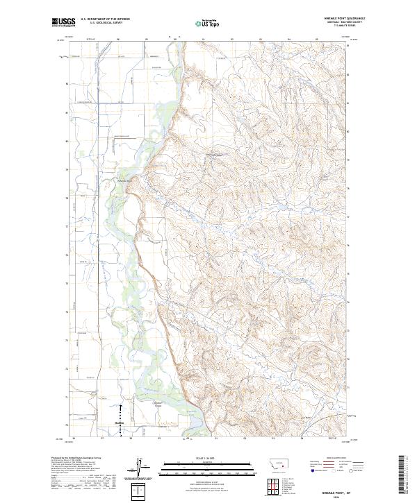 US Topo 7.5-minute map for Ninemile Point MT