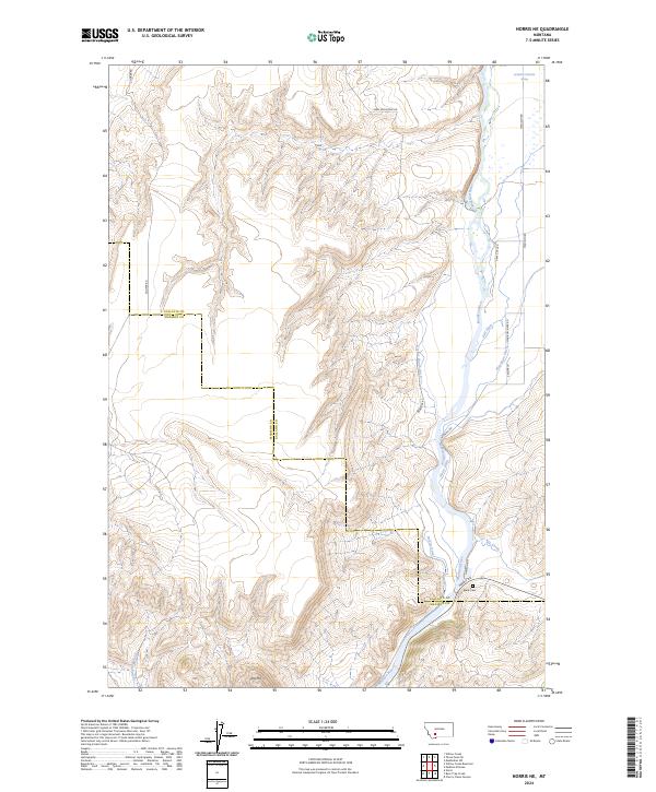 US Topo 7.5-minute map for Norris NE MT