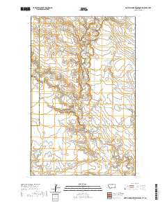 USGS US Topo 7.5-minute map for North Chinook Reservoir NW MTSK 2020