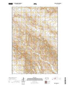 USGS US Topo 7.5-minute map for North Coulee MT 2020