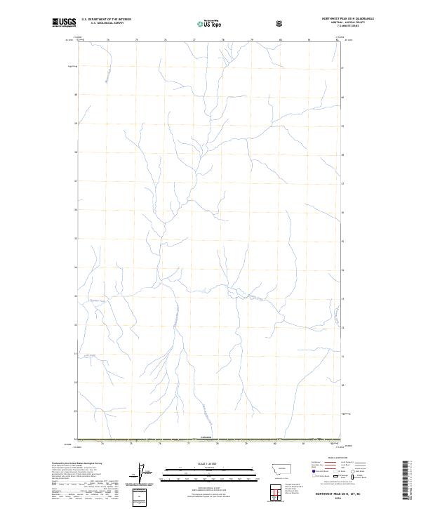 US Topo 7.5-minute map for Northwest Peak OE N MTBC