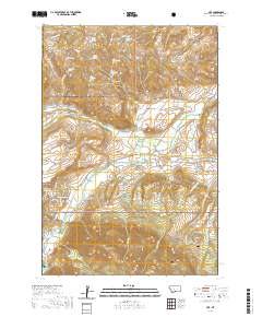 USGS US Topo 7.5-minute map for Nye MT 2020