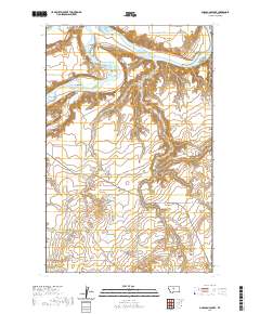 USGS US Topo 7.5-minute map for O'Hanlon Coulee MT 2020