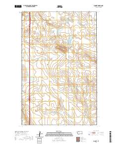 USGS US Topo 7.5-minute map for Oilmont MT 2020