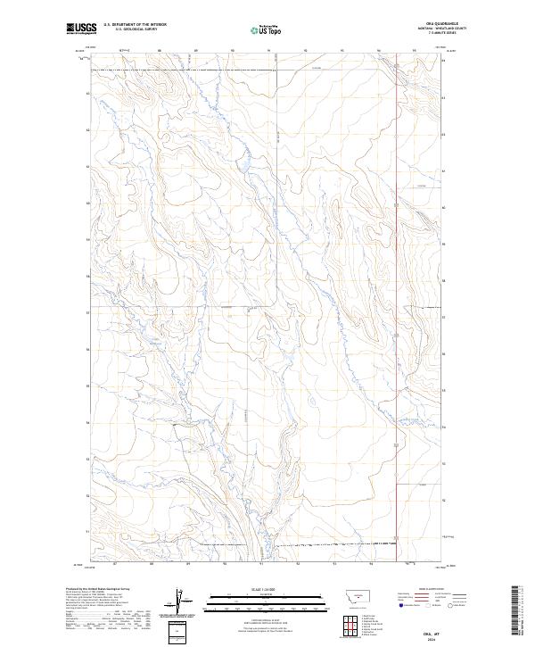 US Topo 7.5-minute map for Oka MT