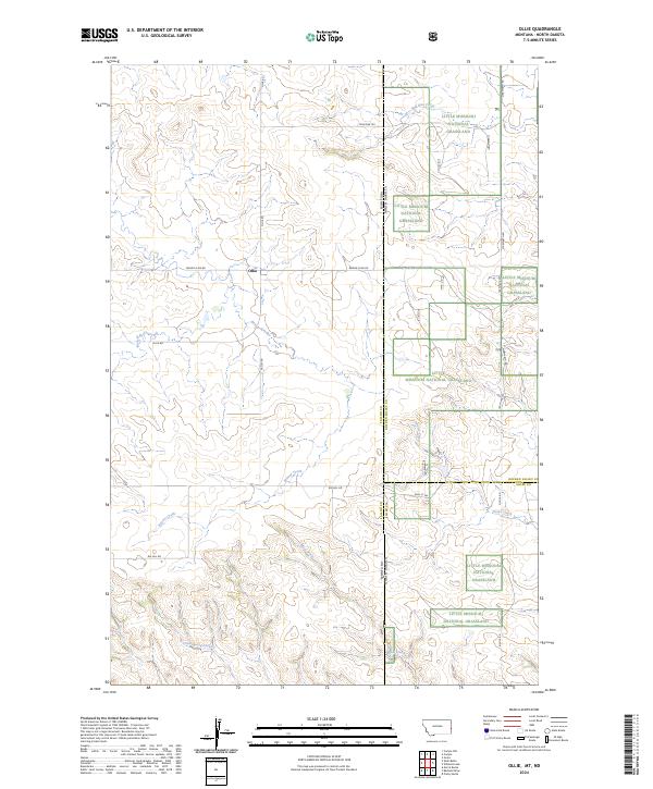 US Topo 7.5-minute map for Ollie MTND