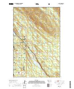 USGS US Topo 7.5-minute map for Olney MT 2020