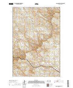 USGS US Topo 7.5-minute map for Olson Coulee South MT 2020