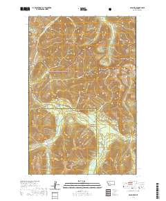 USGS US Topo 7.5-minute map for Olson Peak MT 2020