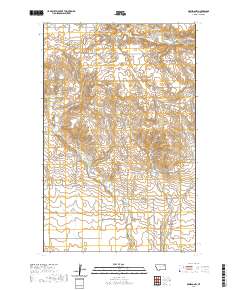 USGS US Topo 7.5-minute map for Oswego NW MT 2020
