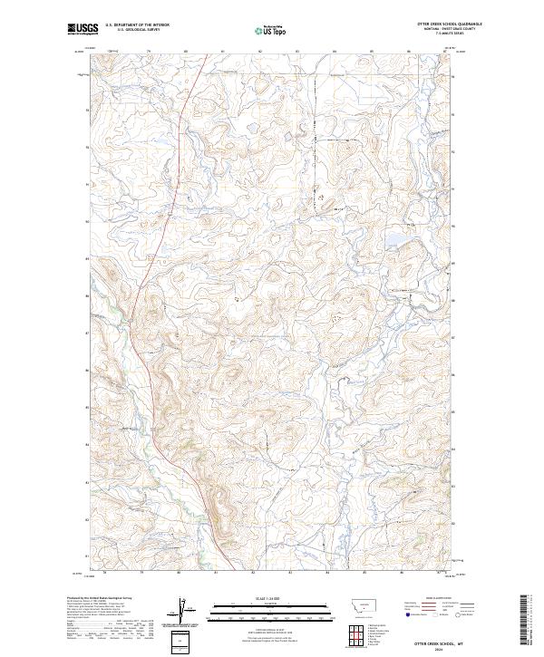 US Topo 7.5-minute map for Otter Creek School MT