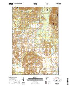 USGS US Topo 7.5-minute map for Ovando MT 2020