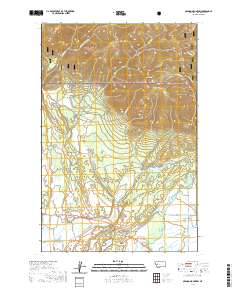 USGS US Topo 7.5-minute map for Ovando Mountain MT 2020