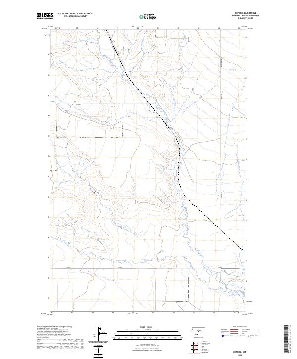 US Topo 7.5-minute map for Oxford MT