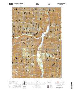 USGS US Topo 7.5-minute map for Painted Rocks Lake MT 2020
