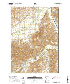 USGS US Topo 7.5-minute map for Pass Creek West MTWY 2020
