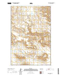 USGS US Topo 7.5-minute map for Pigtail Coulee MT 2020