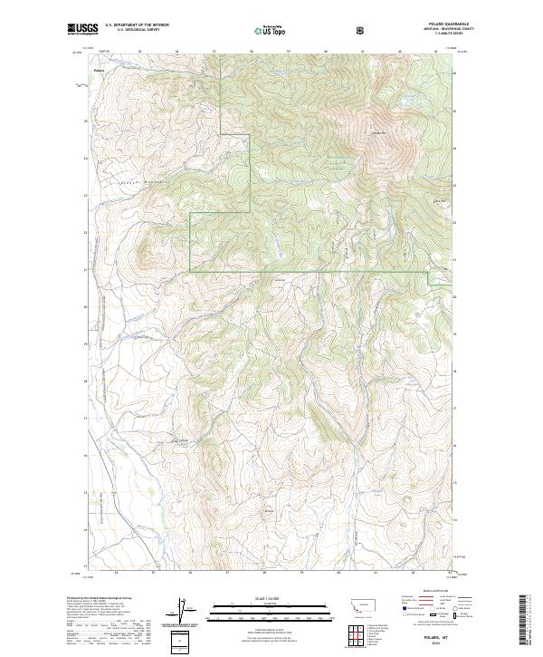 US Topo 7.5-minute map for Polaris MT