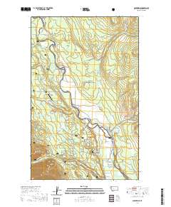 USGS US Topo 7.5-minute map for Polebridge MT 2020