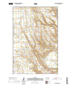 USGS US Topo 7.5-minute map for Porcupine Coulee MT 2020