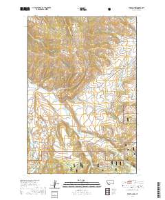 USGS US Topo 7.5-minute map for Potato Lakes MT 2020