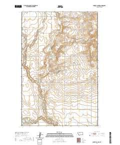 USGS US Topo 7.5-minute map for Poverty Coulee MT 2020