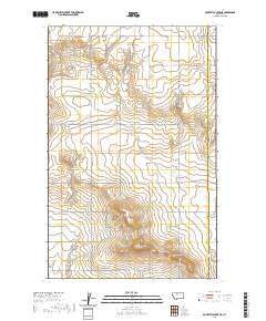 USGS US Topo 7.5-minute map for Poverty Coulee NE MT 2020